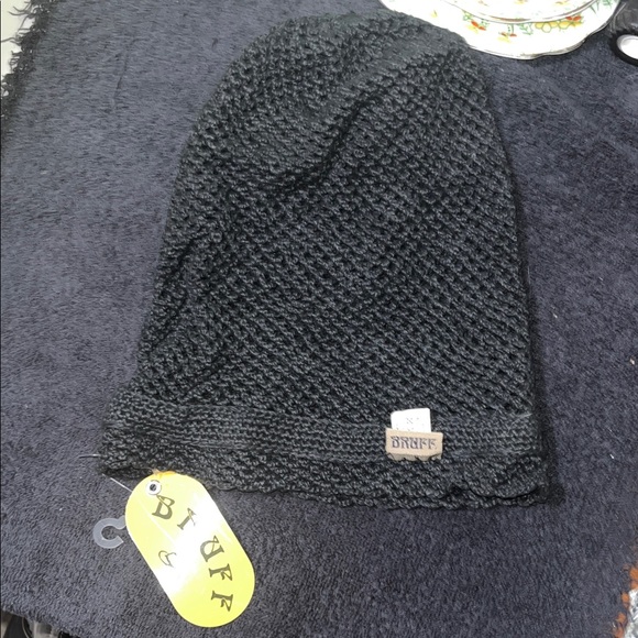 bruff Accessories - Bruff Vintage Black Knit Beanie Hat